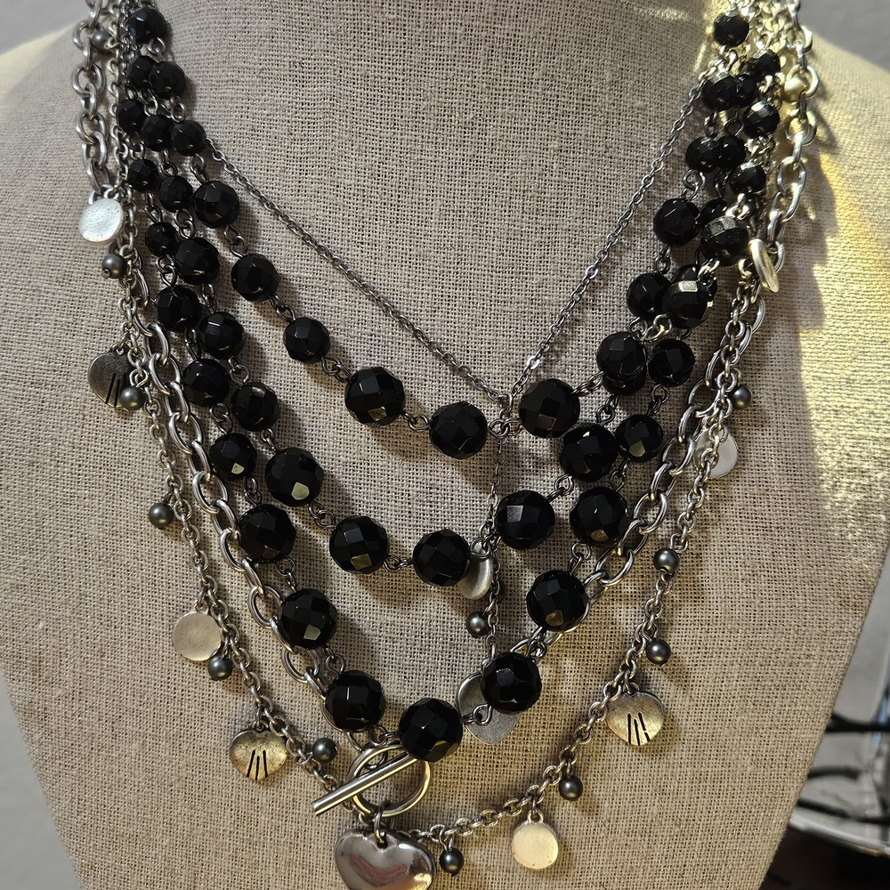 Silvertone Necklace lot